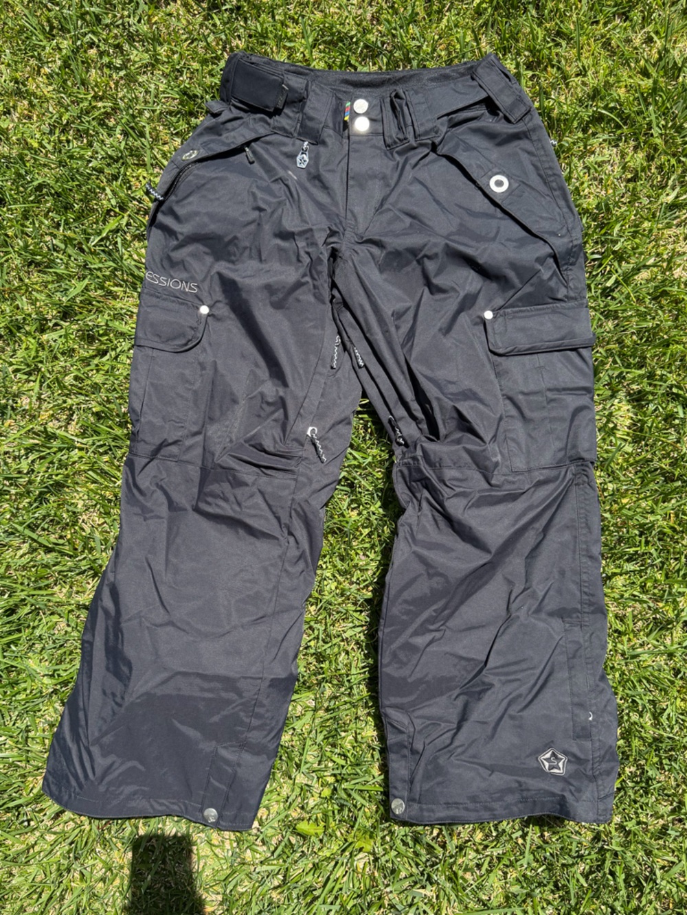 Sessions women’s XS Snowboard Pants Black RECCO Ski Snow Pants